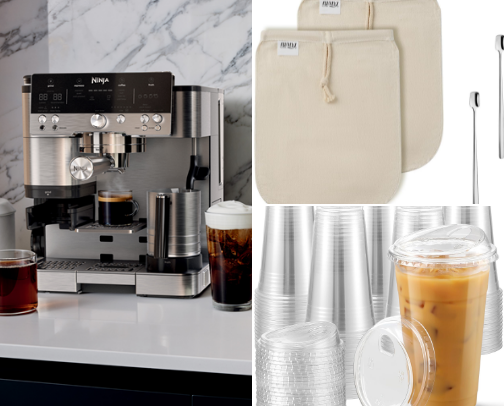 Coffee supplies cover photo collage