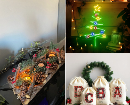 Christmas decorations 🎄 cover photo collage