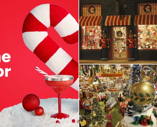 Christmas stores cover photo collage