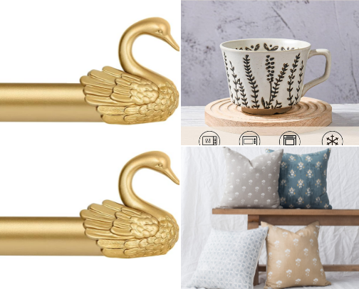 Cozy home finds cover photo collage