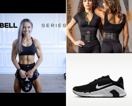 Winter workout and wear for the gym. cover photo collage