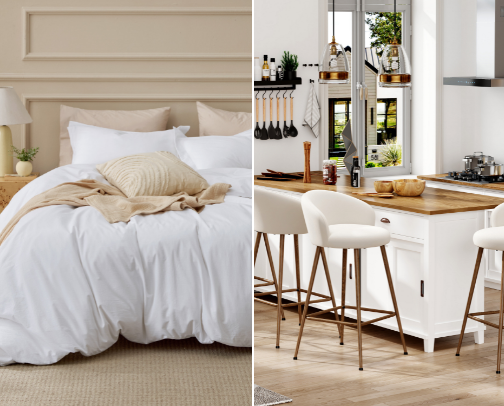 Bedroom cover photo collage
