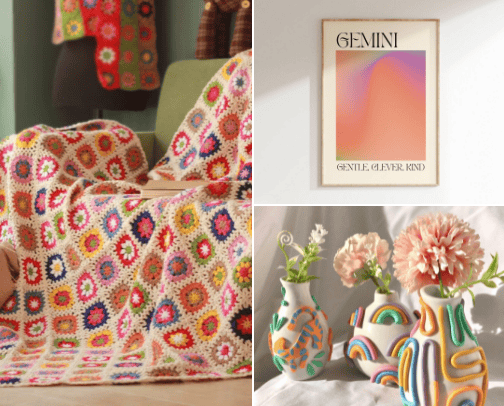 Home décor 🌿 colorful and tasteful decorations🥰 cover photo collage