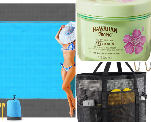 Everything you need for a Day at the Beach cover photo collage