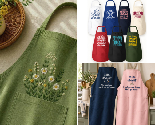 Personalized Aprons I Bought After Ruining Every Shirt I Own cover photo collage