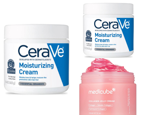 Sensitive skin approved skincare cover photo collage