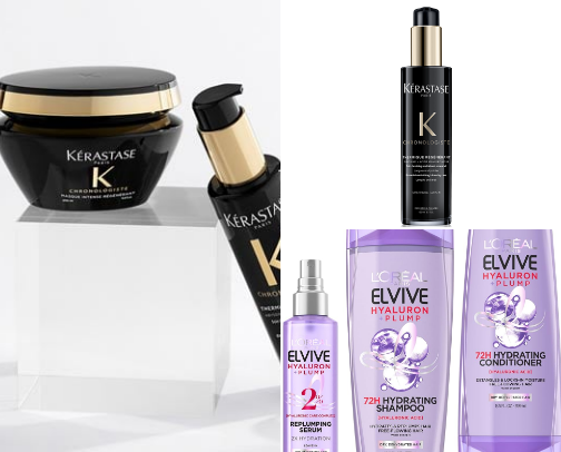 my haircare faves (as a licensed cosmetologist) cover photo collage