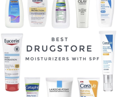 Daily sun protection + SPF moisturizers no white cast cover photo collage