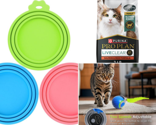 My Cat’s Must-Haves (Food, Treats, Toys & Essentials) cover photo collage