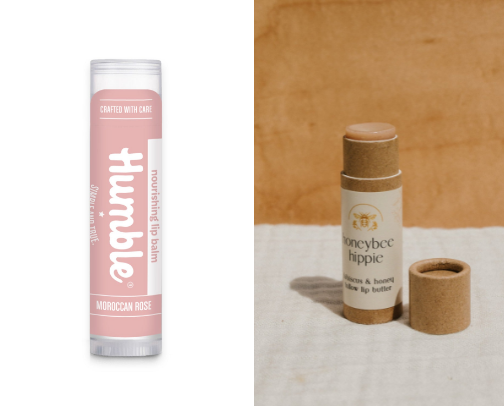 low tox lip balms cover photo collage