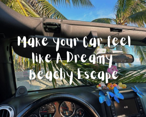 Make your car feel like a dreamy beachy escape 🐚🌞 cover photo collage