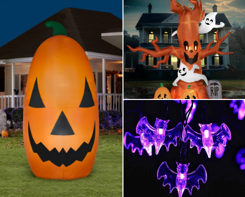 18 Best Halloween Outdoor Decorations 2025 – Spooky Yard Inflatables, Haunted Lights & Family-Friendly Front Porch Decor cover photo collage