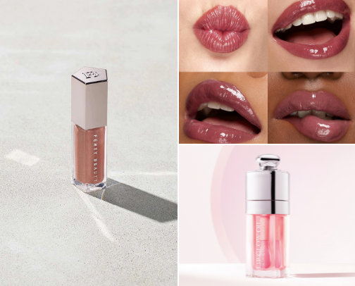 High End lip oil🫦💖 cover photo collage