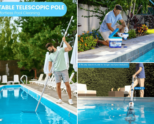 pool repairs or pool maintenance equipment, should be updated cover photo collage