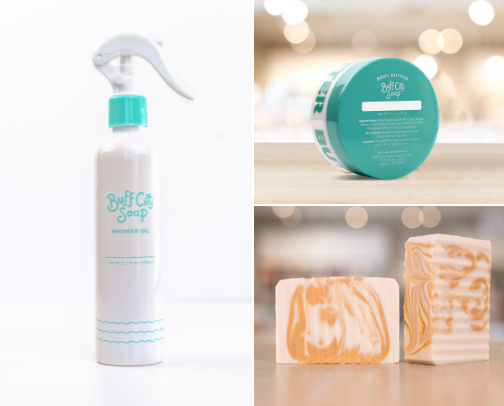 Buff City Soap favorites! cover photo collage