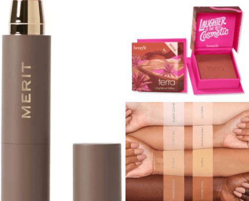 makeup products cover photo collage