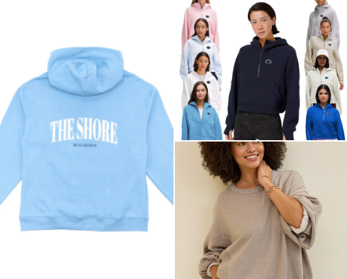 The comfiest and coziest sweatshirt collection cover photo collage
