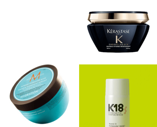Hair masks cover photo collage