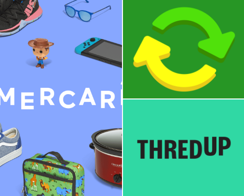 2nd Hand Apps! Recycle ♻️ Reuse ♻️ cover photo collage