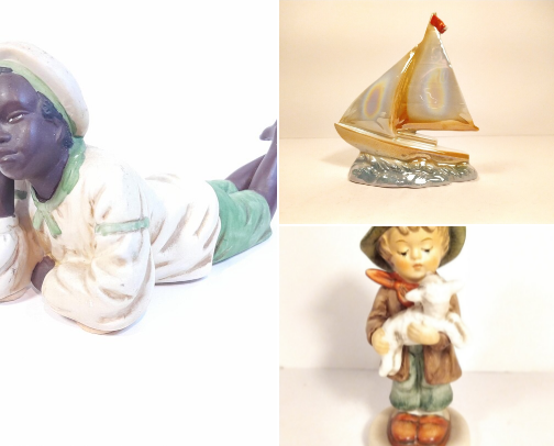Vintage Porcelain Figurines cover photo collage