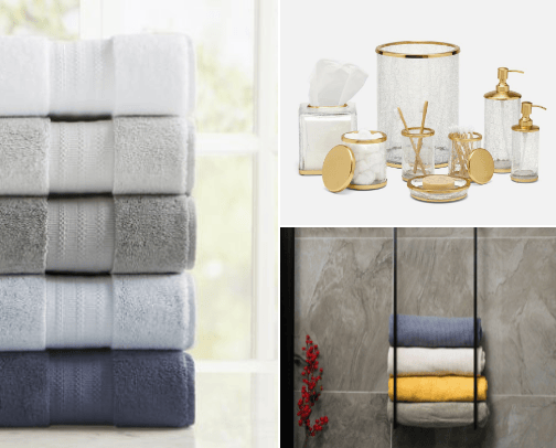 Bathroom essentials cover photo collage