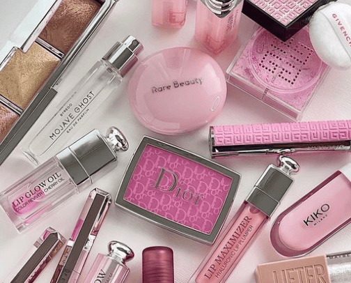 Products for a flawless makeup cover photo collage