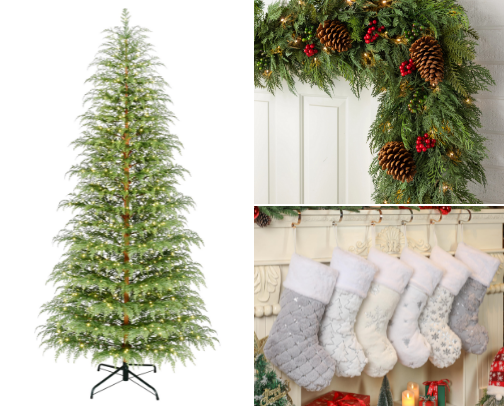 Beautiful affordable Christmas decor cover photo collage