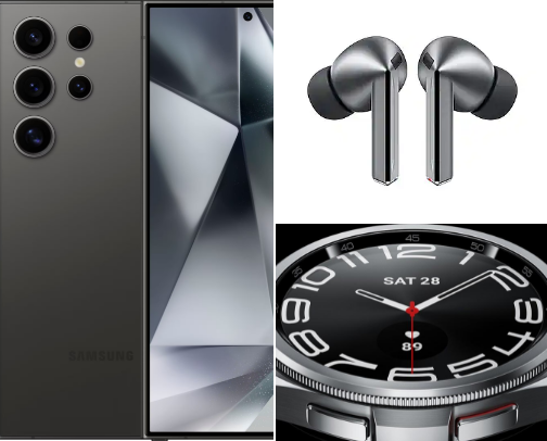 Tech and Tech accessories cover photo collage