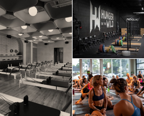 best fitness studios in dallas cover photo collage