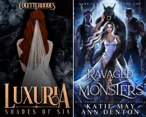 My favorite Monster Romance/Smut Reads cover photo collage