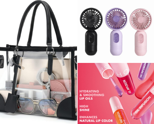 Concert bag essentials cover photo collage