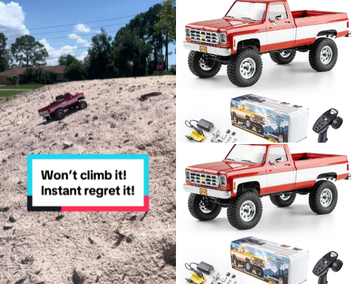 RC trucks and items cover photo collage