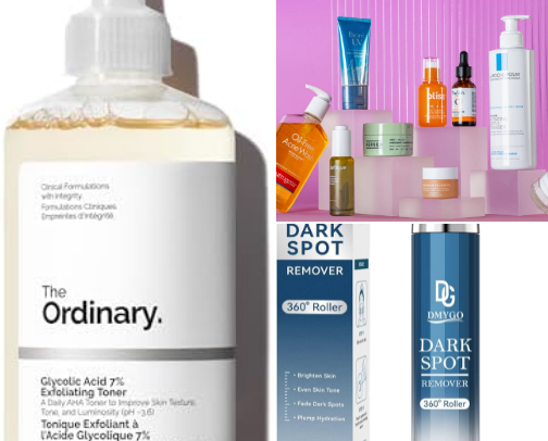 Skin care cover photo collage