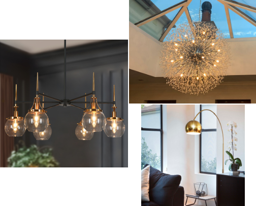 Lighting Up Your Life - Interior Lighting cover photo collage