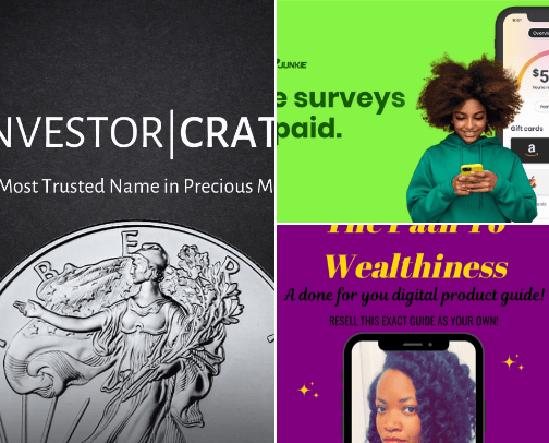 Earn Money/Assets cover photo collage