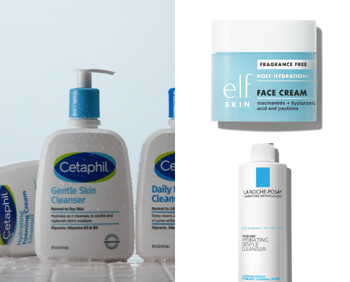 Face wash for healthy skin cover photo collage