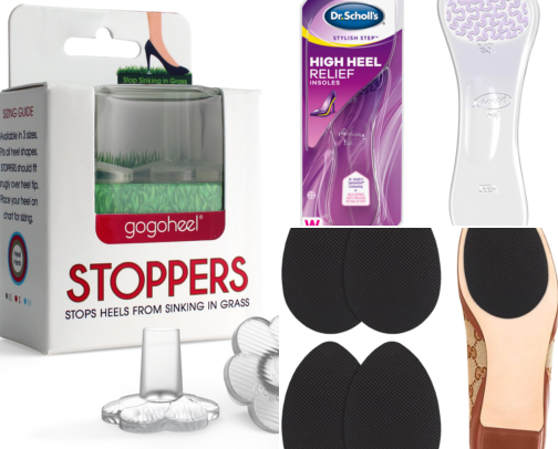 Heel Protectors That Actually Stopped My Shoes From Sinking at Outdoor Weddings cover photo collage