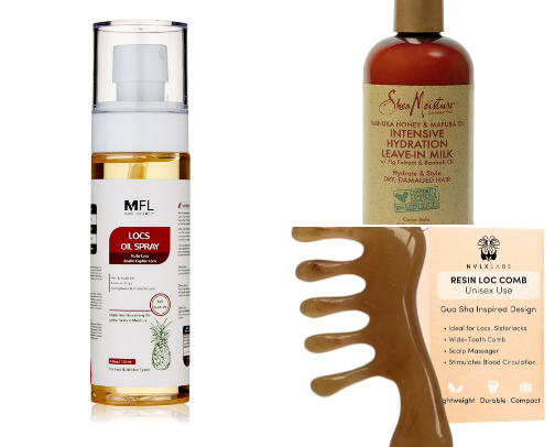 Loc/dreadloc products cover photo collage