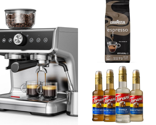 At home barista: coffe essencials cover photo collage