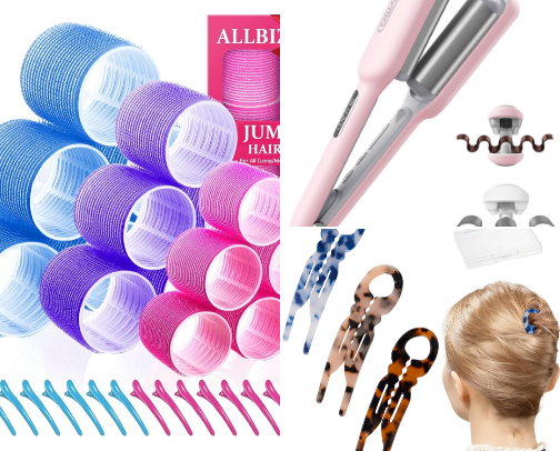 Effortless hair Glam: must have accessories cover photo collage