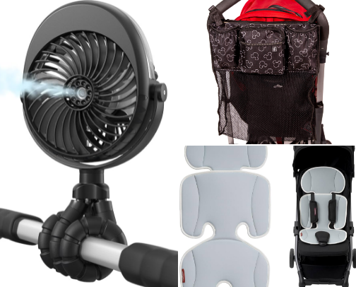 Stroller must haves for Disney cover photo collage