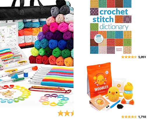 Crochet begginer essentials cover photo collage