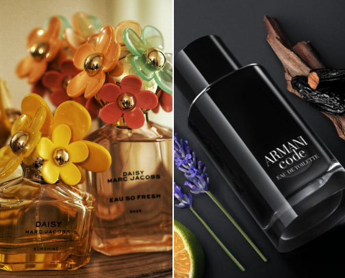 Top fragrances for men and women cover photo collage