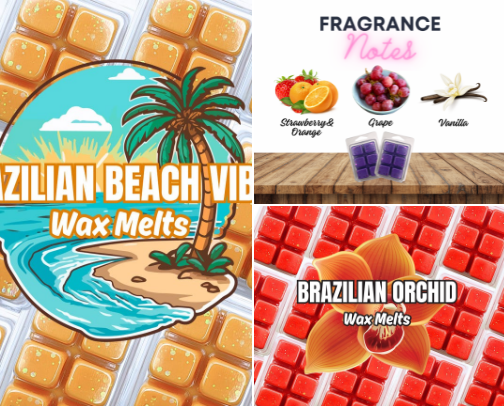 Scented Wax Melts for Warmers cover photo collage