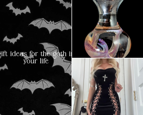 gift ideas for the goth in your life cover photo collage