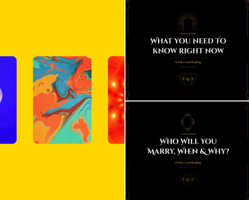 Pick-a-Card Psychic  Readings cover photo collage
