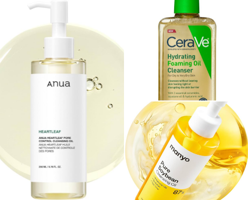 Skincare routine/products recommendations for combination/normal skin cover photo collage