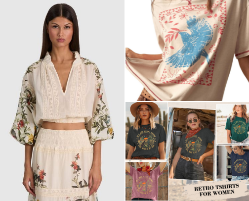 Chic & Elegant Women’s Tops cover photo collage