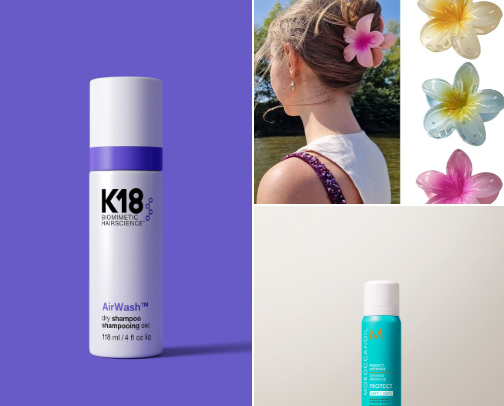 Hair products cover photo collage