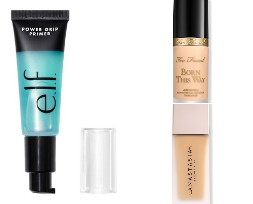 Makeup routine for oily skin cover photo collage